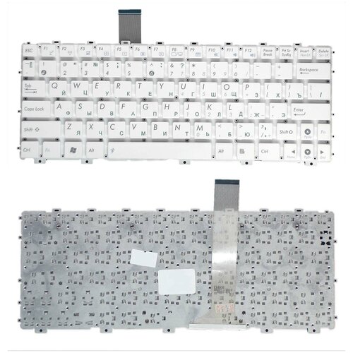 Клавиатура Asus Eee PC 1015 1025C X101 белая без рамки 212200₽