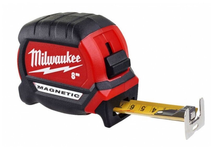 Рулетка Milwaukee Gen III 8м*27мм магн.зацеп 4932464600 - фото №1