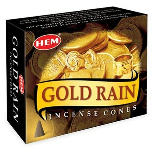 благовония конусы золотой дождь хем hem gold rain Благовония конусы Золотой Дождь ХЕМ (HEM Gold Rain)