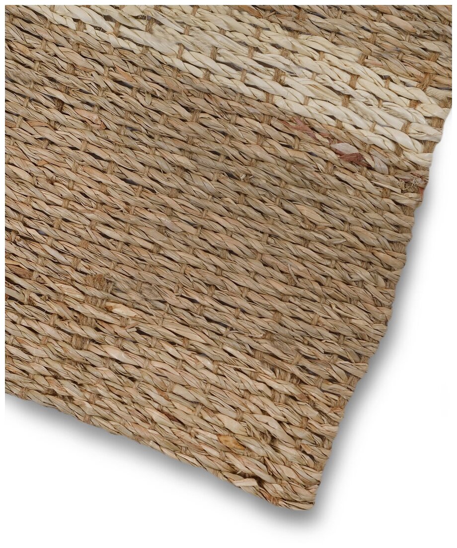 Дорожка ковровая плетеная без ворса, коврик из прикроватный 60х90 см / Bamboolend - фотография № 5