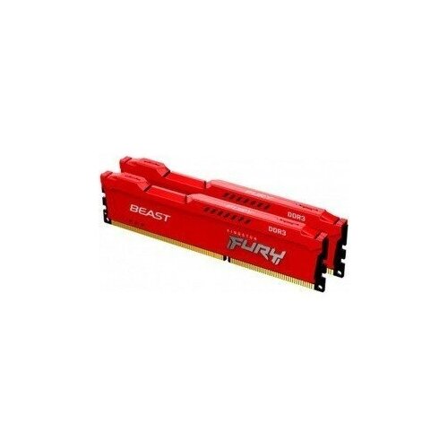 Kingston DRAM 16GB 1600MHz DDR3 CL10 DIMM Kit of 2 FURY Beast Red KF316C10BRK2 16 994300₽