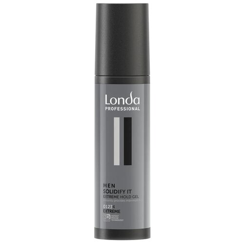 Londa Professional Men гель для волос Solidify It, экстрасильная фиксация, 100 мл londa professional men гель блеск с эффектом мокрых волос liquefy it сильная фиксация 150 мл