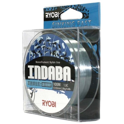 Леска RYOBI NYLON INDABA 100m d-0.181 #2.3kg Blue RBLB181