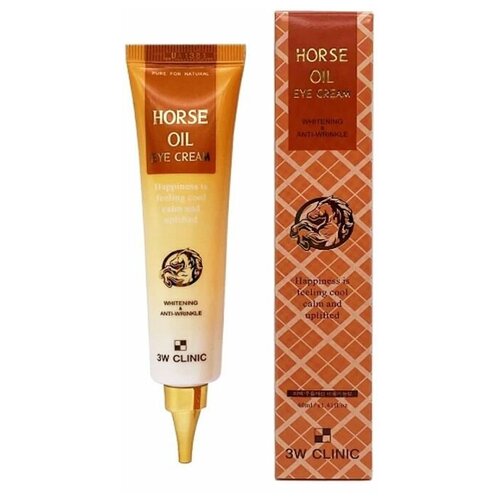 Питательный крем для век с лошадиным жиром 3W CLINIC Horse Oil Eye Cream