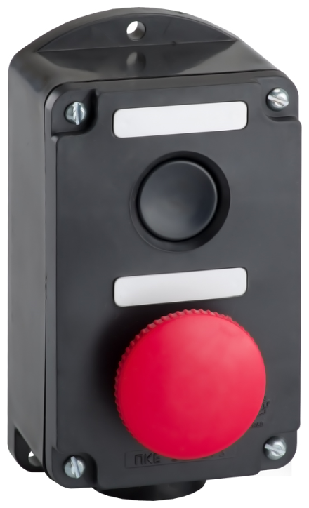 Пост кнопочный ПКЕ-222 2 У2 IP54 красн. гриб | код. 150757 | КЭАЗ ( 1шт. )