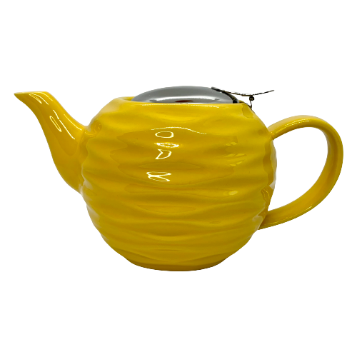 Чайник заварочный, 800 мл, с фильтром, керамический, жёлтый