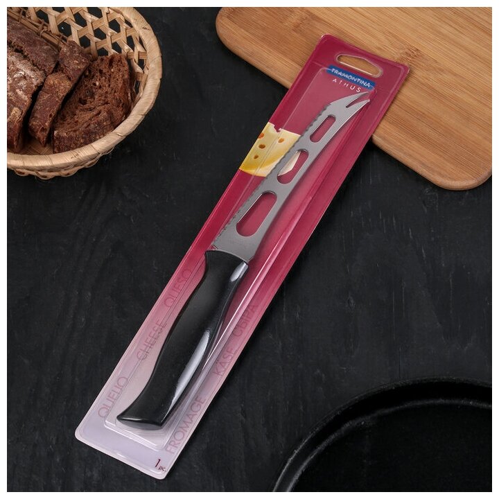 Нож для сыра Tramontina Athus, лезвие 15 см, сталь AISI 420 - фотография № 6