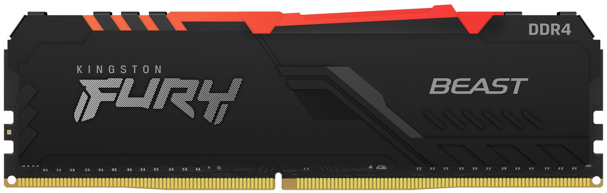 Оперативная память Kingston FURY Beast RGB 8 ГБ DDR4 3733 МГц DIMM CL19 KF437C19BBA/8