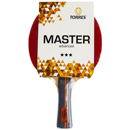 фото Ракетка для настольного тенниса torres master 3*, арт.tt21007, накладка 2,0 мм, конич. ручка