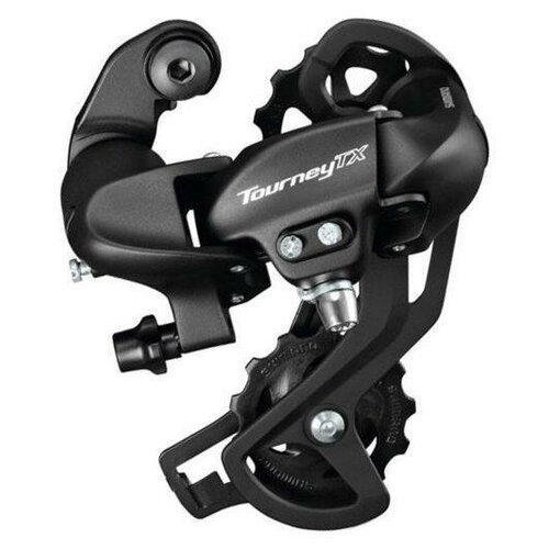 фото Переключатель задний shimano tourney tx800 7/8 скоростей крепление на петух черный erdtx800sgsl