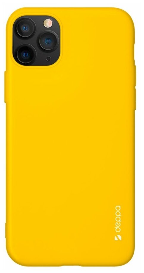 Чехол (клип-кейс) DEPPA Gel Color Case, для Apple iPhone 11 Pro, желтый [87239] - фото №5