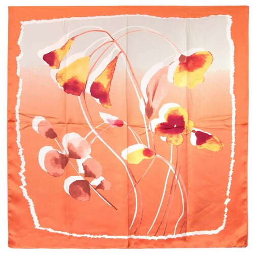 фото Платок roby foulards, 90х90 см, оранжевый