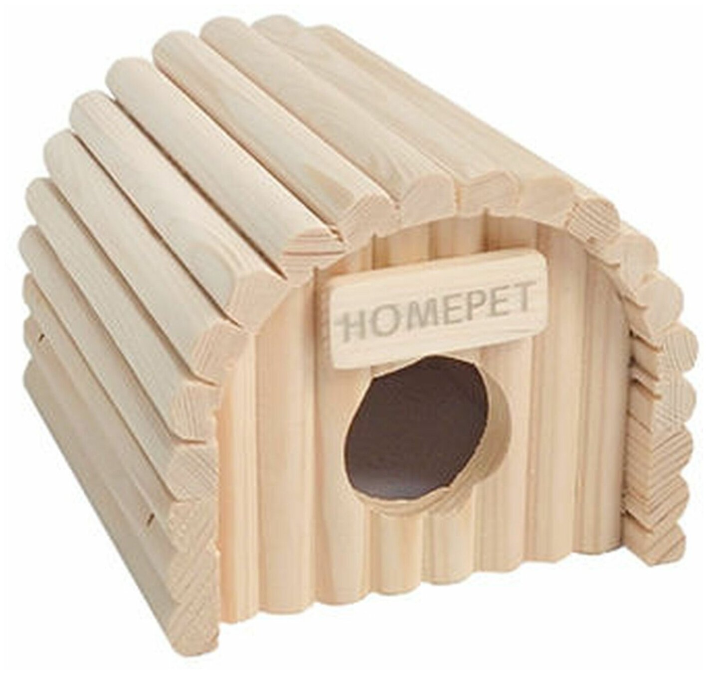 Домик для грызунов ракушка HOMEPET деревянный 125*13*105 см