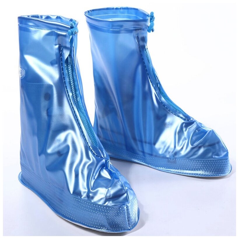 Чехлы дождевики на обувь бахилы для защиты от дождя и грязи на замке многоразовые
