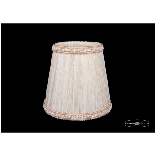 Абажур Bohemia Ivele SH33A Шампань индийский шелк с бело-золотой каймой