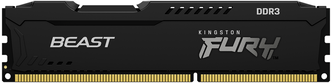 Оперативная память Kingston DDR3 8Gb 1866MHz pc-15000 FURY Beast Black (KF318C10BB/8)