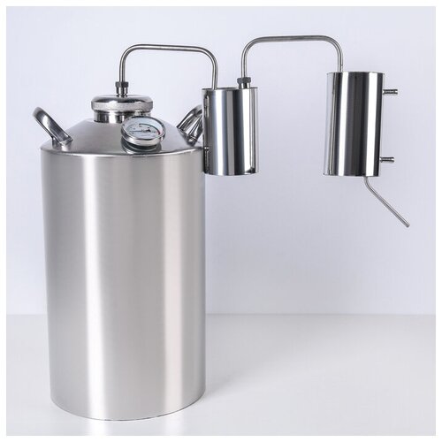 Дистиллятор разборный 20 л горло 80 мм с термометром клапан 4240148 895600₽