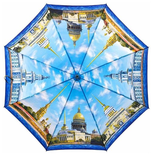 Зонт-трость PLANET, полуавтомат, купол 102 см., мультиколор