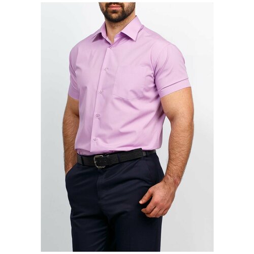 Рубашка GREG, размер 174-184/39, фиолетовый