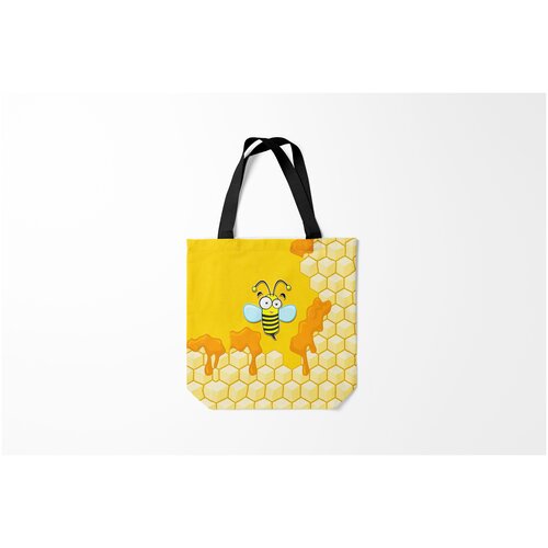 фото Сумка-шоппер / 40х40 см / звери / разные пчелка burnettie