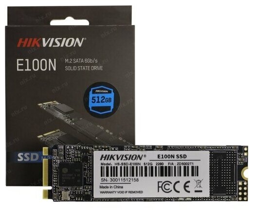 Накопитель SSD M.2 Hikvision E100n 2280 512GB Sataiii 3D TLC (hs-ssd-e100n/512g) Hs-ssd-e100n/512g