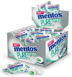 Жевательная резинка MENTOS Pure White Нежная мята, в коробке 100 шт