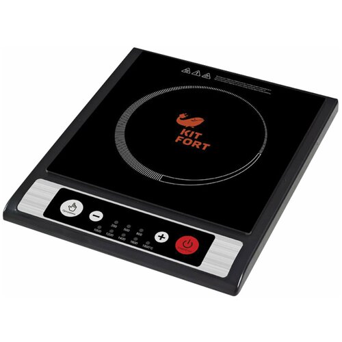 Плитка электрическая индукционная KITFORT KT-107 1800 Вт 1 конфорка 8 режимов кнопочное управление черная 709000₽