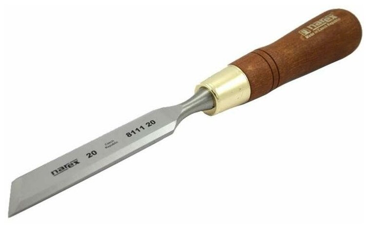Косая правая стамеска с ручкой Narex Wood Line Plus 20 мм 811120