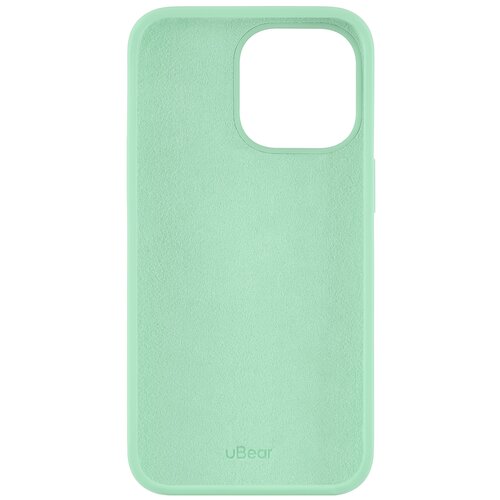 Чехол uBear Touch Case для Apple iPhone 13 Pro, зеленый чехол брелок ubear touch ring case для airtag с кольцом фиксатором силикон soft touch оранжевый