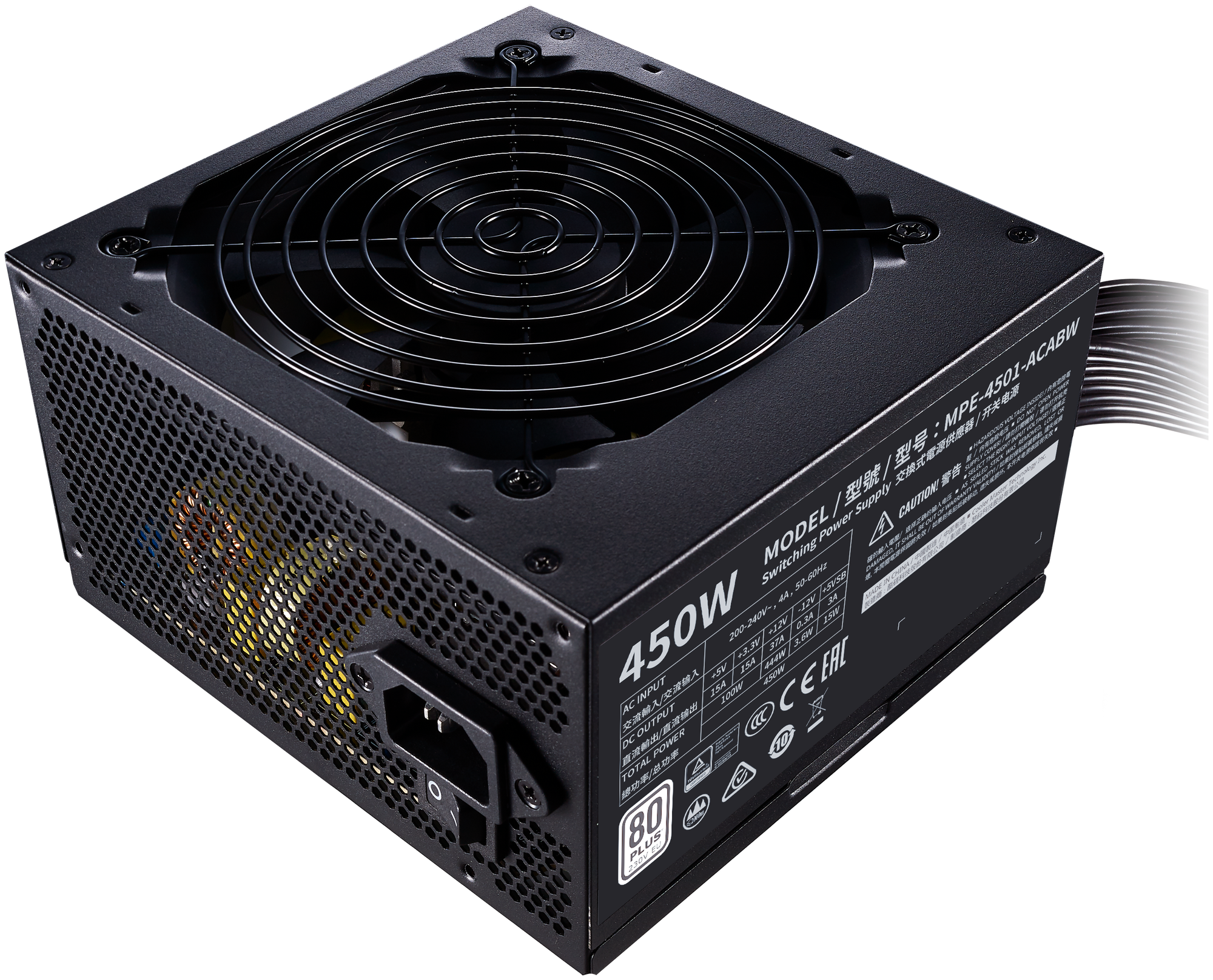 Блок питания Cooler Master MWE 450 White 230V - V2 450W (MPE-4501-ACABW)