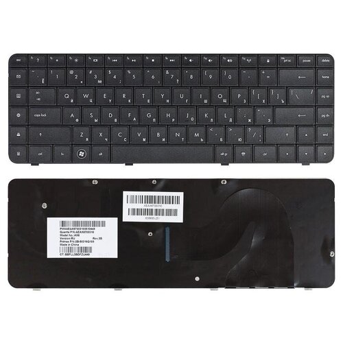 Клавиатура для ноутбука HP Compaq G62 / CQ56 / CQ62 / G56 / G62-a82er шлейф матрицы для ноутбука hp compaq g56 cq56 g62 cq62 dd0ax6lc003
