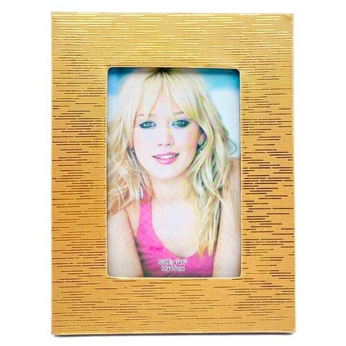 Фоторамка золотая 9*14 см