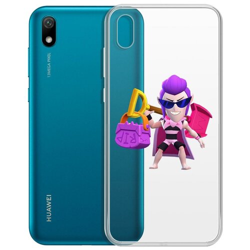 Чехол-накладка Clear Case Brawl Stars-Пляжный Мортис для Huawei Y5 (2019)/Honor 8S/8S Prime чехол накладка clear case brawl stars дино леон для huawei y5 2019 honor 8s 8s prime