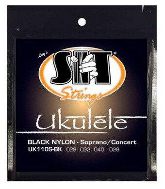 Струны для укулеле сопрано SIT Strings UK110S-BK Ukulele Standard Black Soprano / Concert