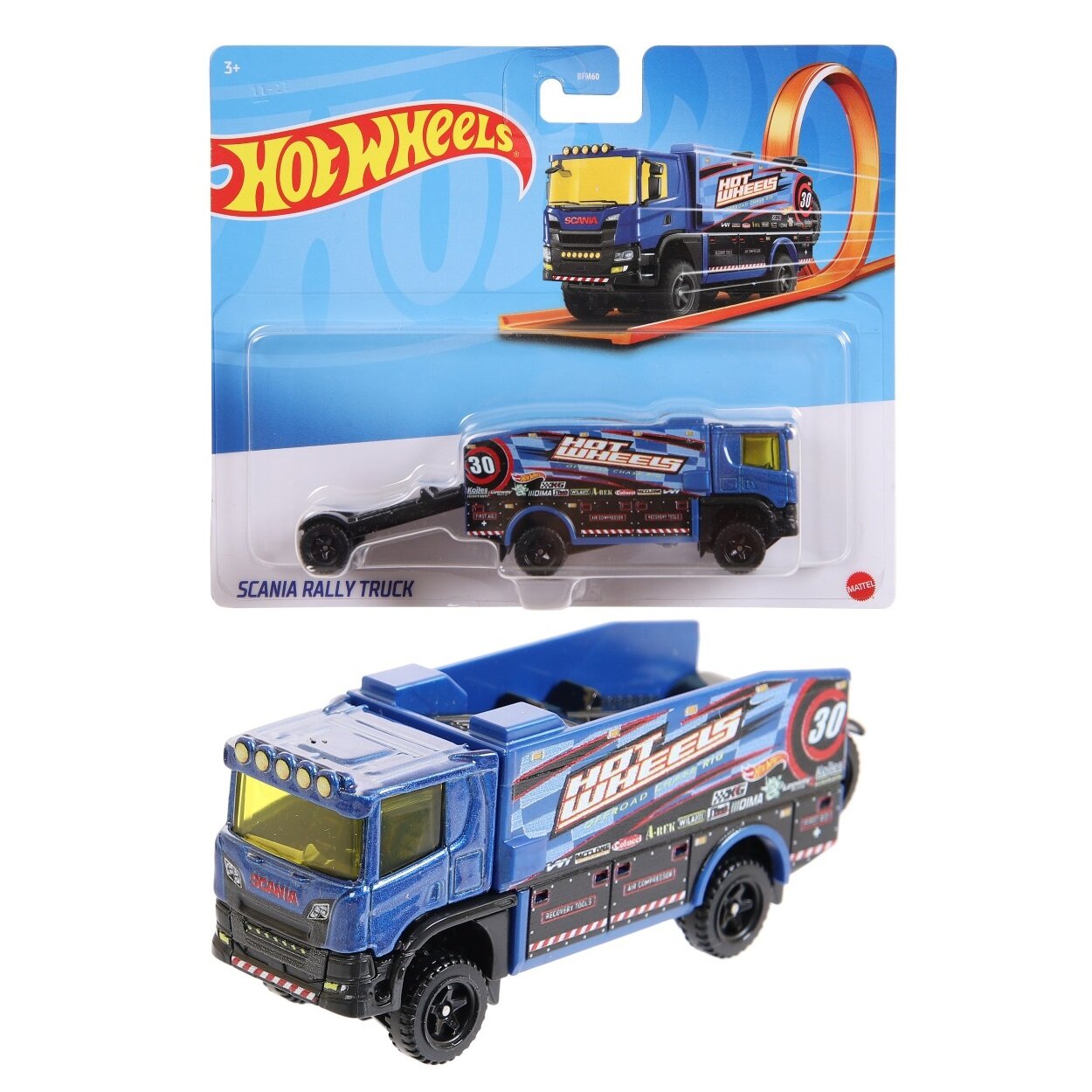 Трейлер Hot Wheels HFC97 Scania Rally Truck 2022