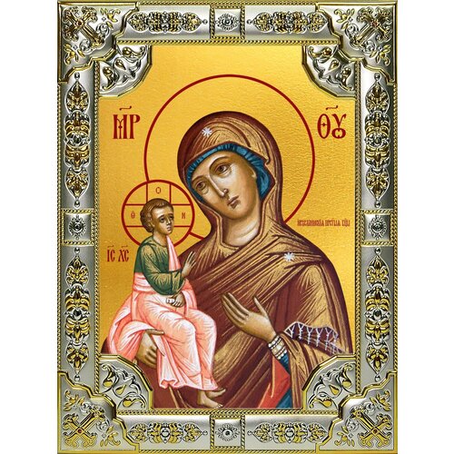Икона Иерусалимская икона Божией Матери иерусалимская икона божией матери широкая рамка 14 5 16 5 см