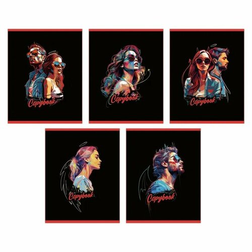 Тетрадь 48 листов в клетку на скрепке Добро и зло обложка мелованный картон твин-лак УФ-лак блок офсет микс 337₽