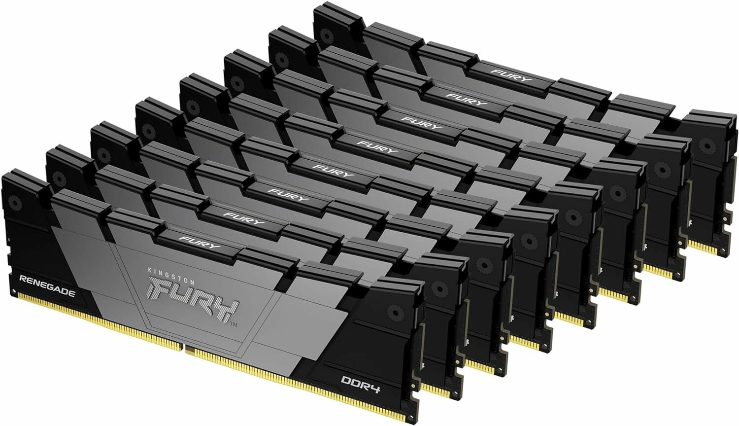Оперативная память KINGSTON FURY Renegade Black DIMM DDR4 256GB (8x32GB) 3200MHz (KF432C16RB2K8/256)