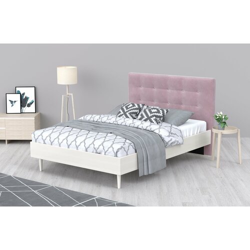 Кровать Альмена Chenille Pink ARSKO, 120x190