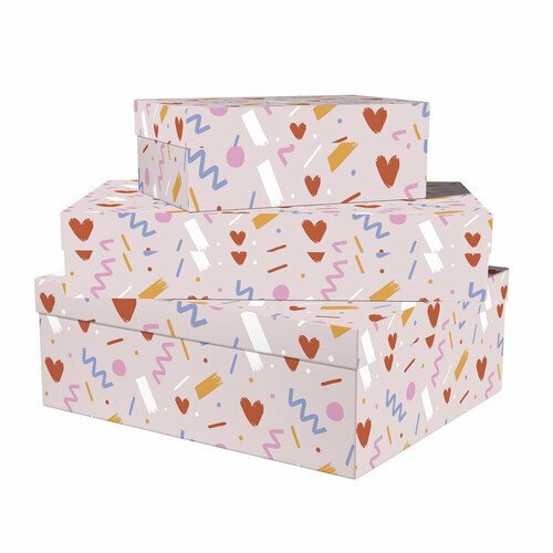 Коробка Сердечный праздник 22х18х10 см