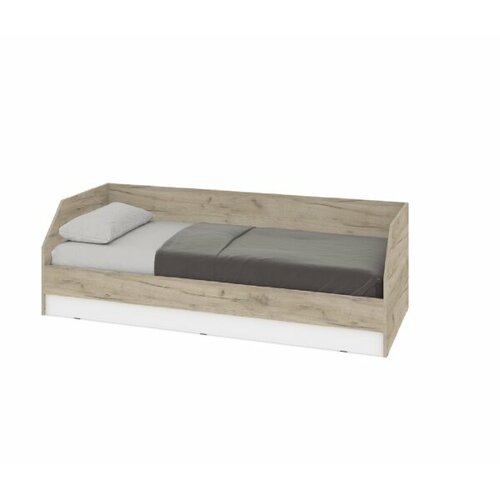 Модерн Кровать 1900 Вилли О81 Серый дубБелый 9947₽