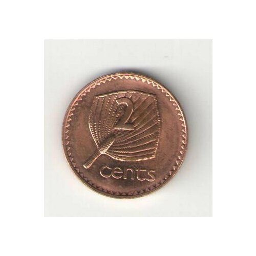 Монета Фиджи 2 цента 1995 клуб нумизмат монета 2 цента америки 1864 года медь герб