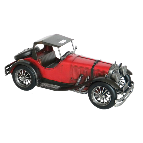 Декоративная модель, ретро автомобиль, XIX в, красный с черным верхом Арт. RD-1204-E-3035