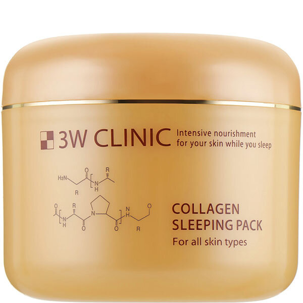 3W Clinic Маска для лица с коллагеном ночная - Collagen sleeping pack, 100мл