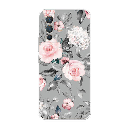 белый, розовый, серый