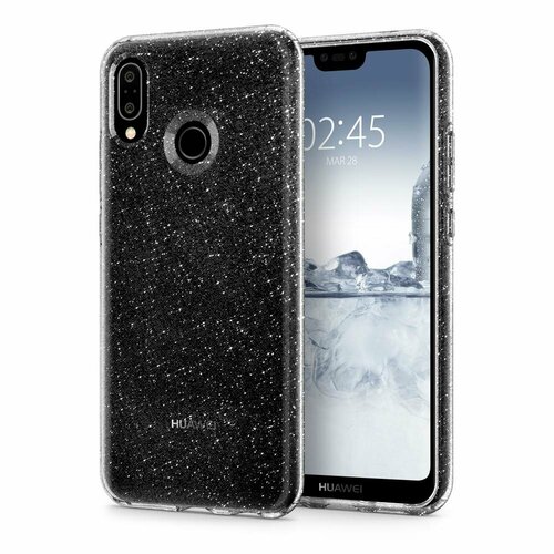 Чехол-капсула SPIGEN для Huawei P20 Lite / Nova 3e - Liquid Crystal Glitter - Прозрачный кварц - SGP-L22CS23074