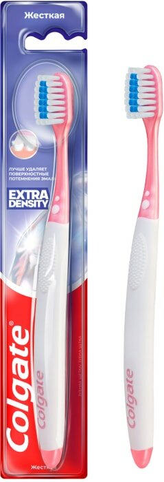 Зубная щетка Colgate Extra Density для эффективного очищения жесткая в ассортименте