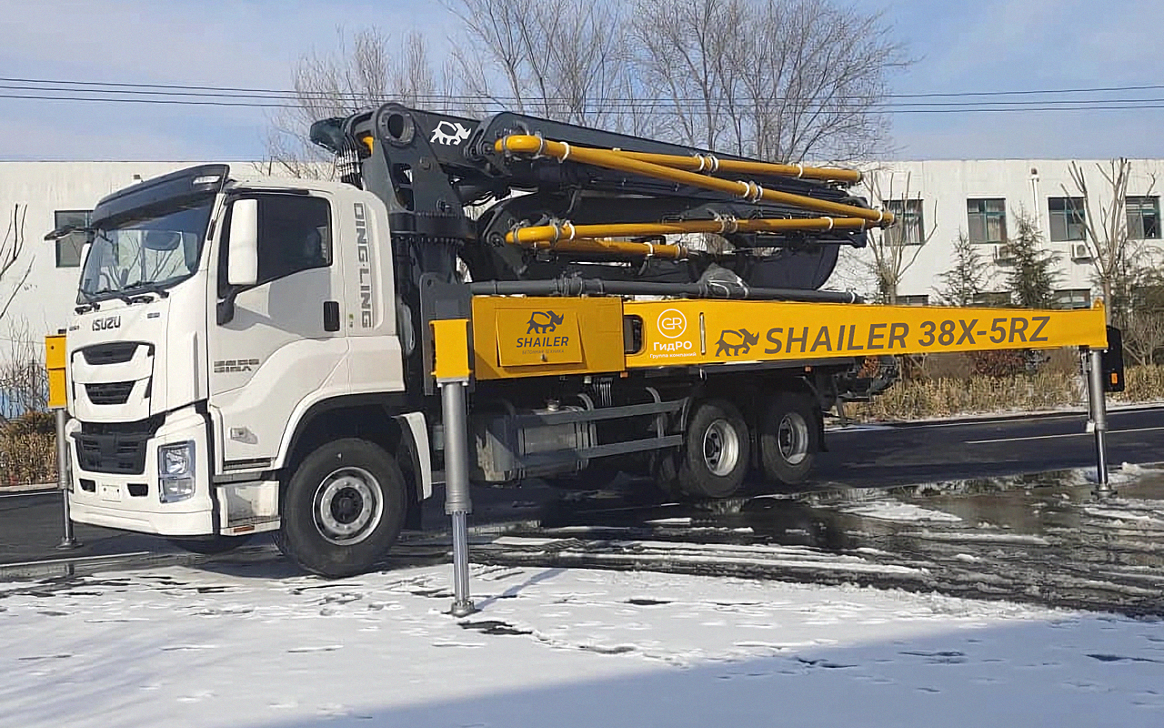 Автобетононасос Shailer 38X-5RZ 38 метров на шасси ISUZU