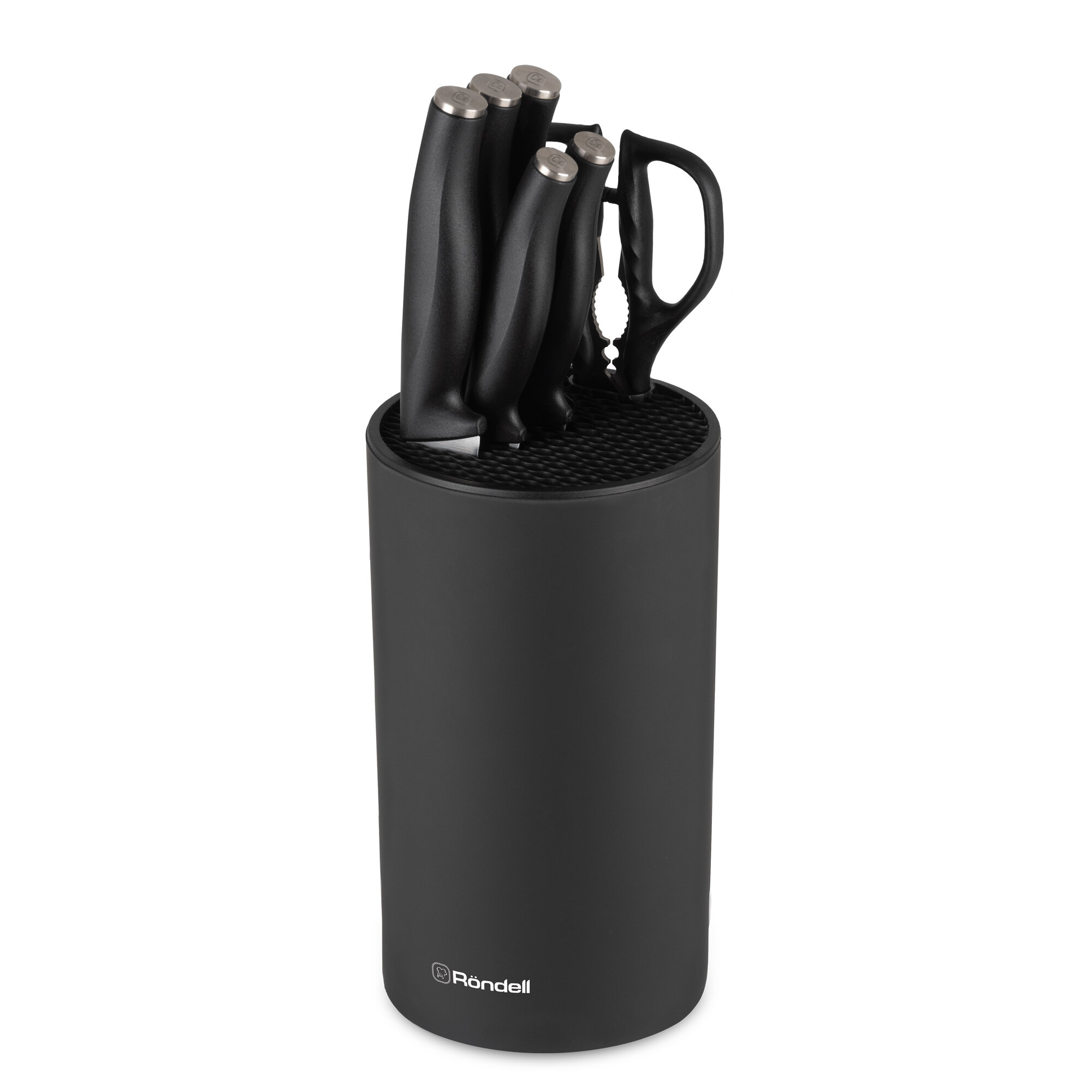 фото 1582 Набор из 5 кухонных ножей и ножниц в блоке Florett Rondell