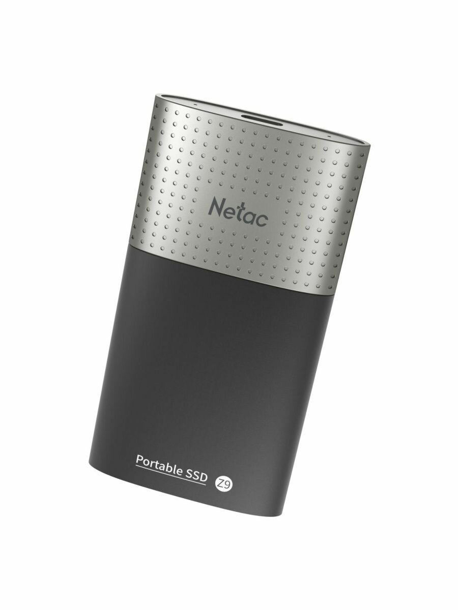 SSD жесткий диск Netac Z9 USB-C 2TB NT01Z9-002T-32BK, черный/серый